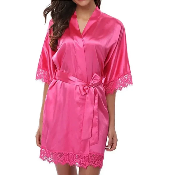 Robe Ice Silk pink XL