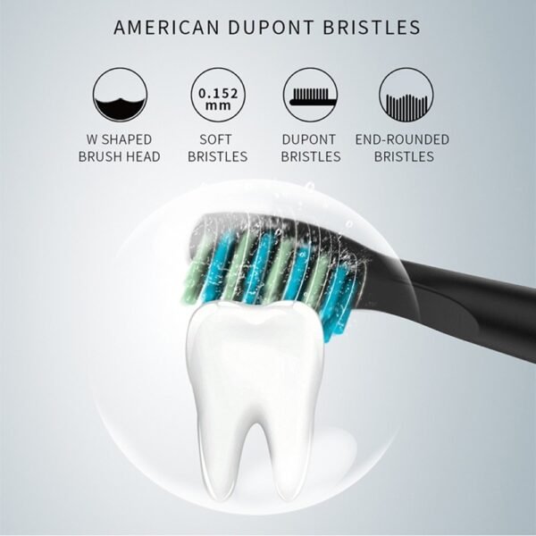 Seago Sonic Electric tandborste med 8 borsthuvuden - Bild 2