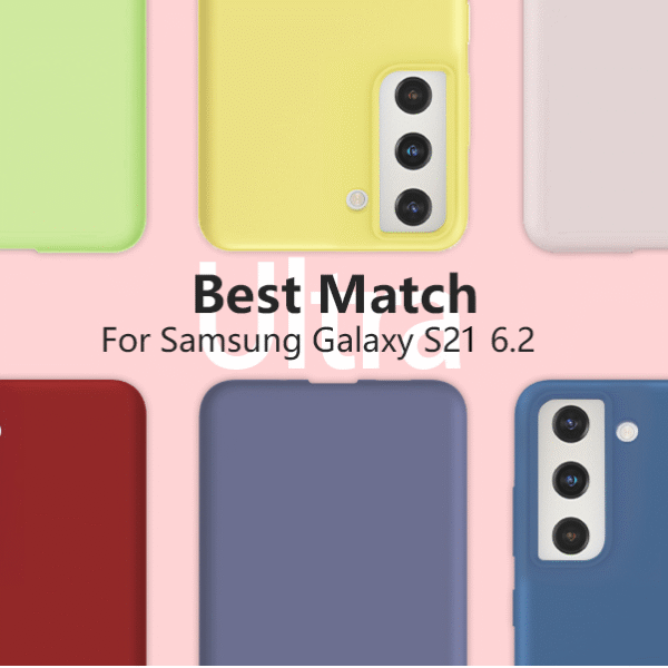 Mjukt  Silikon fodral till Samsung S21 lila