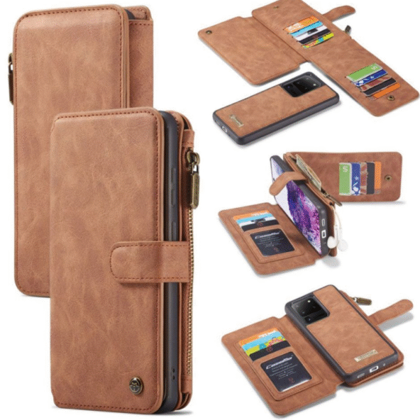 Läderfödral caseme 0018 för  iphone 12/12 pro brun