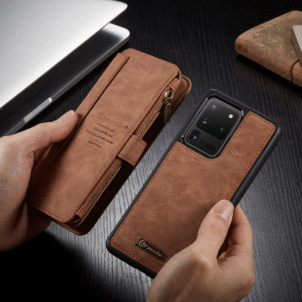 Läderfödral caseme 0018 för  iphone 12/12 pro brun - Bild 4