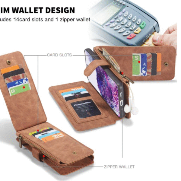 Läderfödral caseme 0018 för  iphone 12/12 pro brun - Bild 6