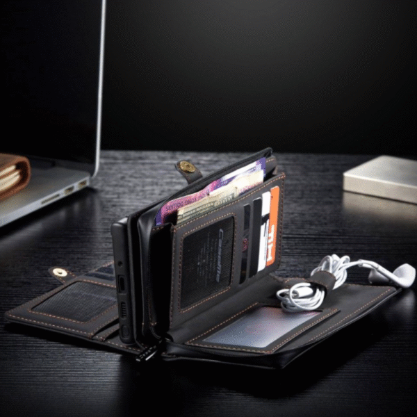 Läderfödral caseme 0018 för  iphone 12/12 pro svart - Bild 5