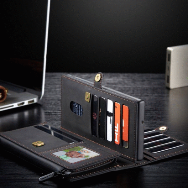 Läderfödral caseme 0018 för  iphone 12/12 pro svart - Bild 4