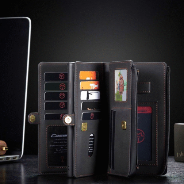 Läderfödral caseme 0018 för  iphone 12/12 pro svart - Bild 3