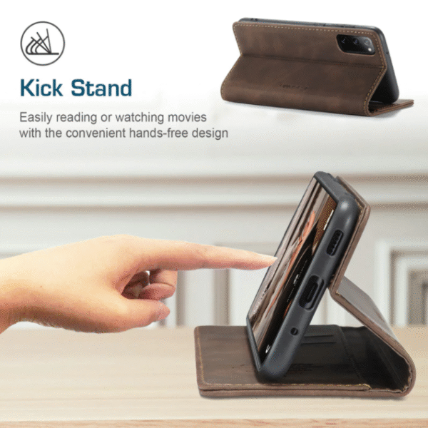 Läderfödral caseme 0013 för Samsung S23 ultra mörkbrun - Bild 2