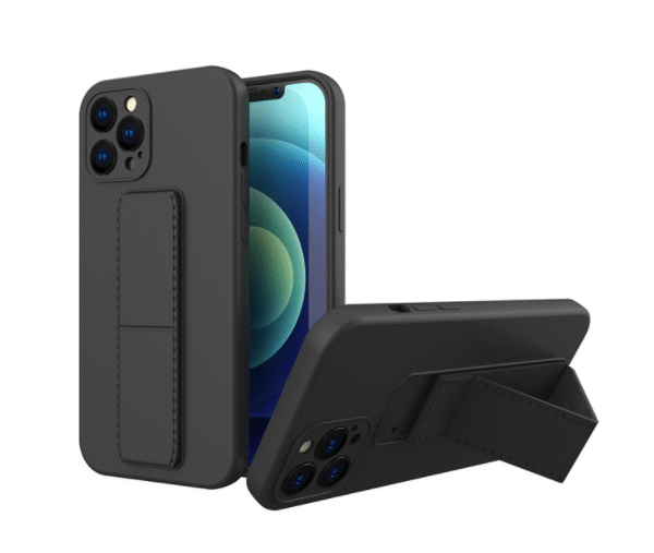 fodral  med handrem för iphone 13 pro svart