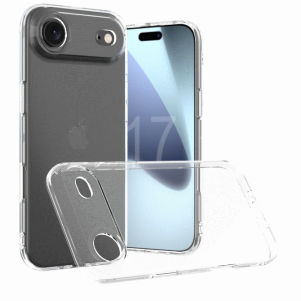 Slimmat Silikonfodral 1 mm – Transparent – iPhone 17 air