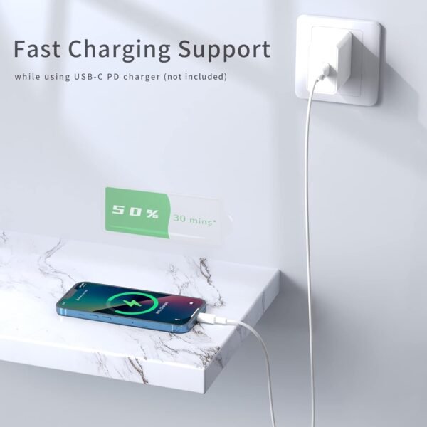 2 st Snabbladdningskabel  USB-C till Ligthing - Bild 2