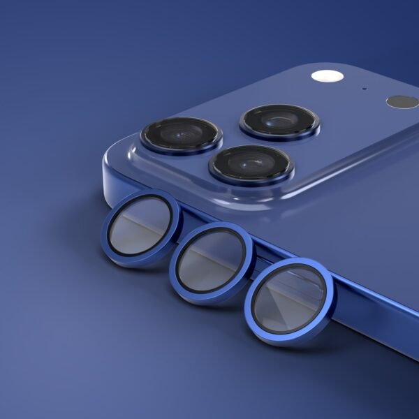 kameralinsskydd   för iphone 17 pro/max blå - Bild 2