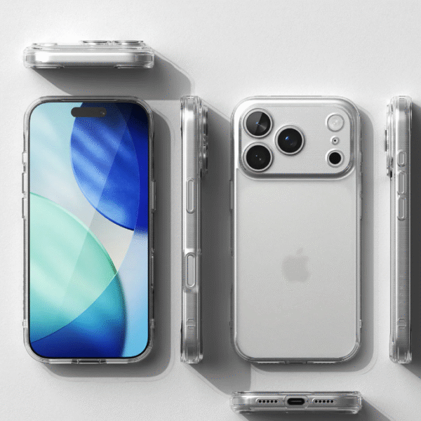 Slimmat Silikonfodral 1 mm – Transparent – iPhone 17 pro - Bild 5