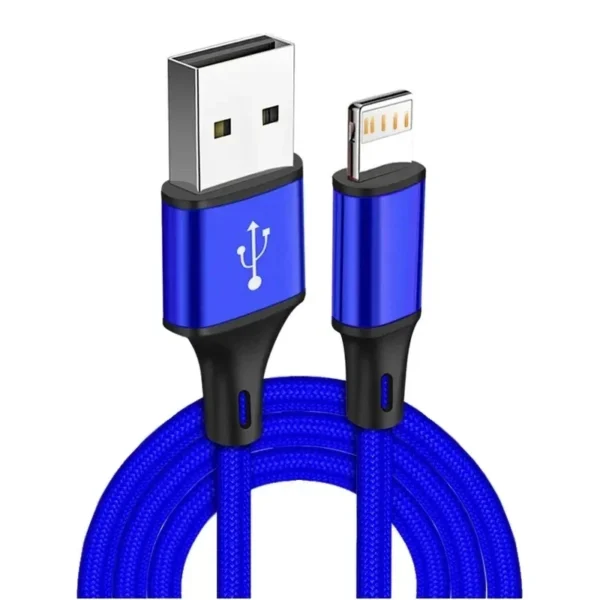 2 st 3m iphone kabel blå - Bild 4