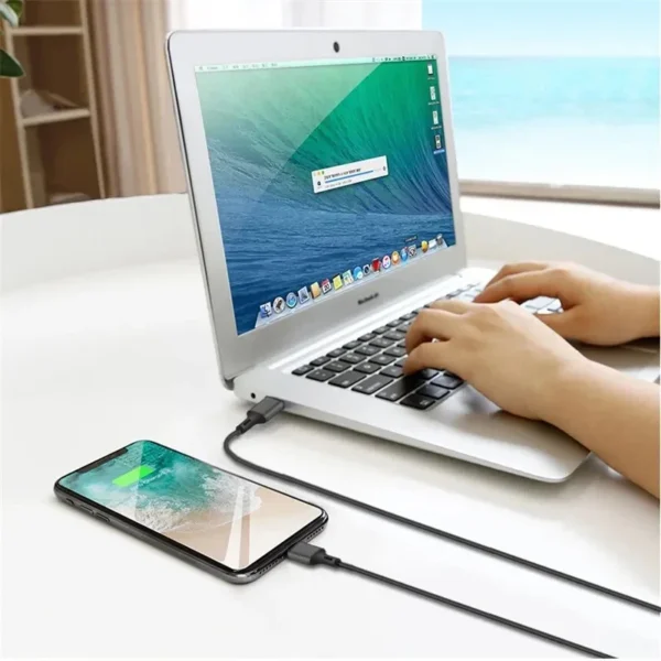 2 st 3m iphone kabel blå - Bild 2