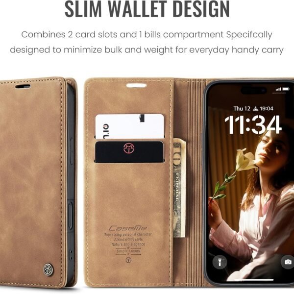 Caseme 0013 för Iphone 17 brun - Bild 7