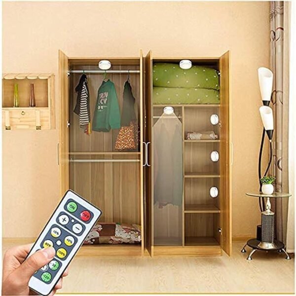 LED Puck-lampor – Batteridrivna med Fjärrkontroll (6-pack) - Bild 6