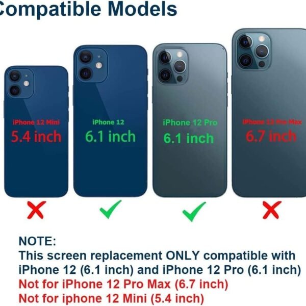 ersättnings skärm för iphone 12/ 12pro - Bild 2