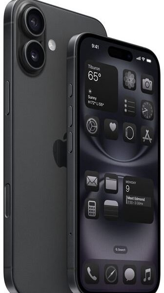 Iphone 16 svart/128GB/91%