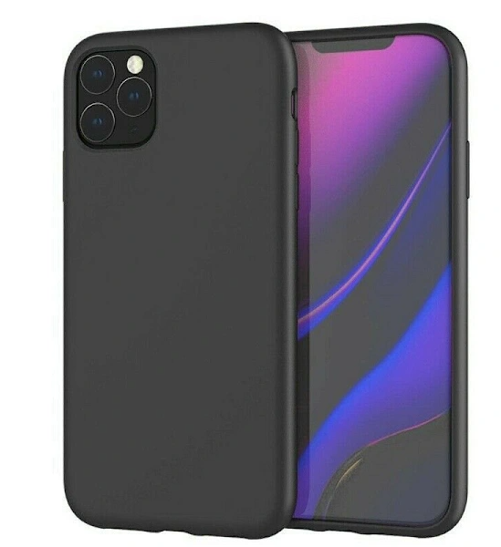 Matt Fodral för iPhone 11 Pro Max Silikon – Svart
